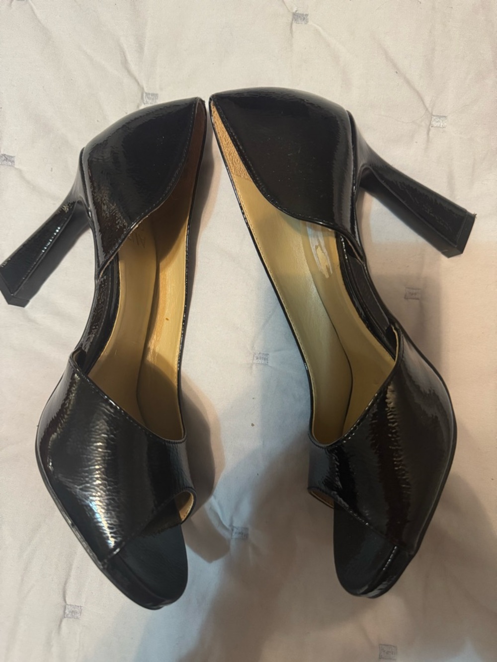 Naturalizer Black Patent Open-Toe Heels - Picture 8 of 8